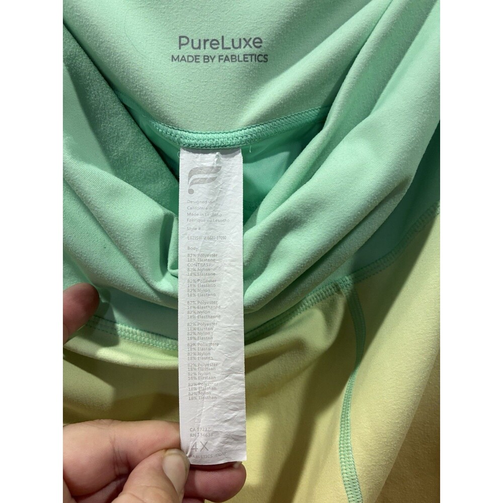Fabletics PureLuxe Ultra High-Rise 7/8th Legging Ombre All Day 4X Rainbow Plus - Picture 5 of 5